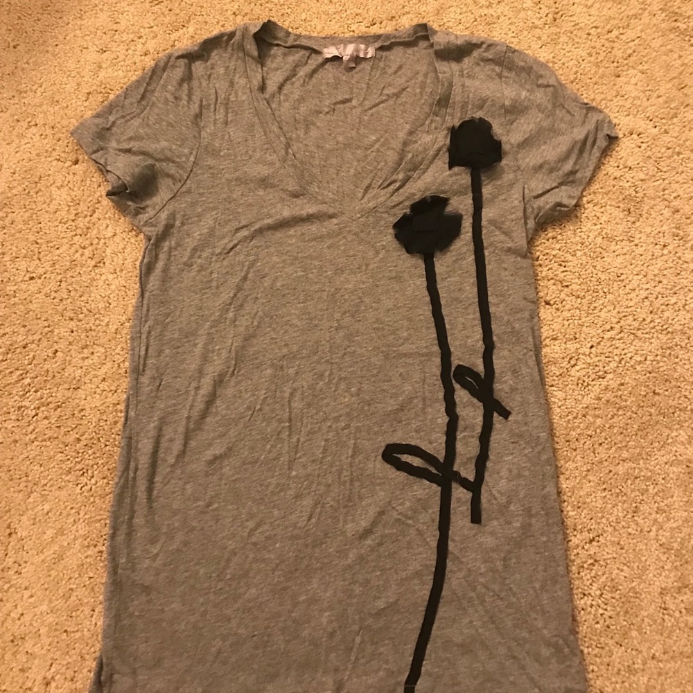 Jcrew flower t shirt size small